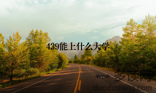 439能上什么大学