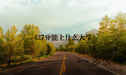 437分能上什么大学