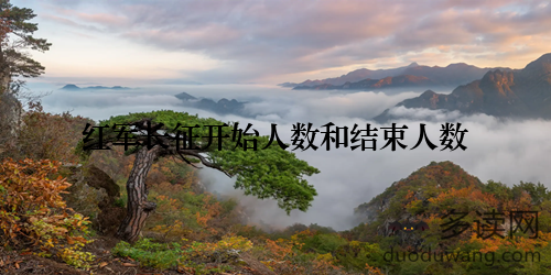 红军长征开始人数和结束人数