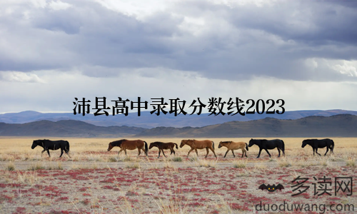 沛县高中录取分数线2023
