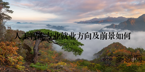人工智能专业就业方向及前景如何