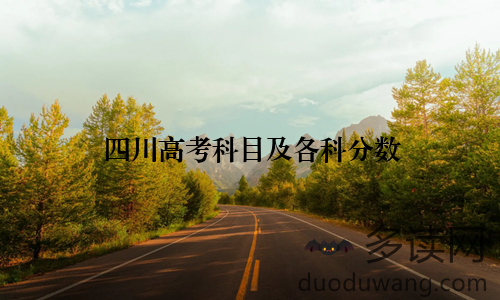 四川高考科目及各科分数