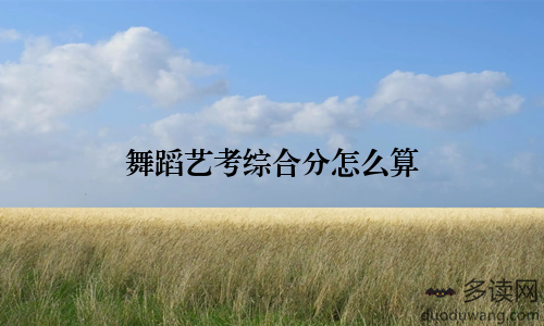 舞蹈艺考综合分怎么算