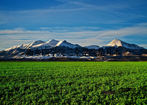 新乡医学院三全学院是几本