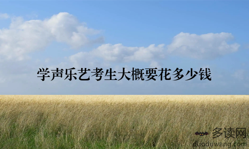 学声乐艺考生大概要花多少钱