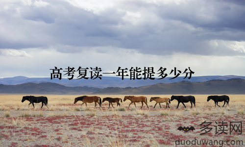 高考复读一年能提多少分