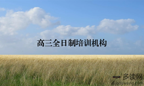 高三全日制培训机构