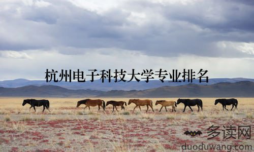 杭州电子科技大学专业排名