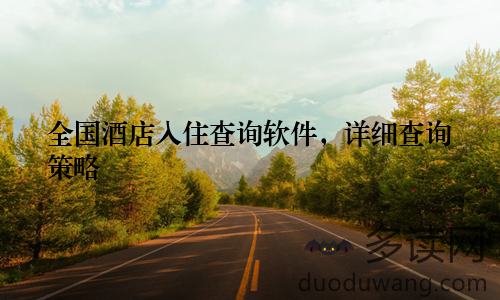 全国酒店入住查询软件，详细查询策略