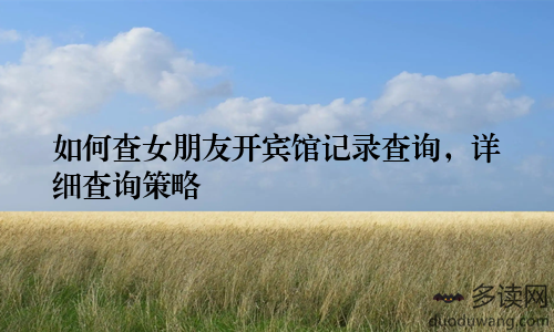 如何查女朋友开宾馆记录查询，详细查询策略
