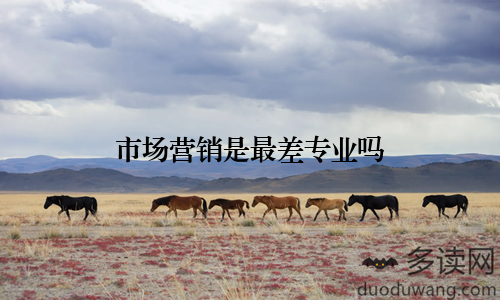市场营销是最差专业吗