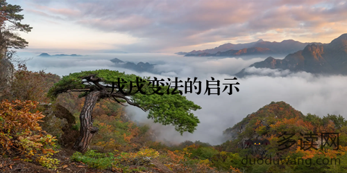 戊戌变法的启示