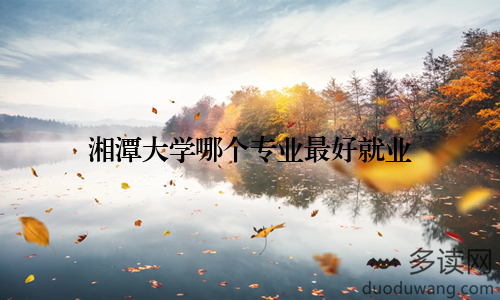 湘潭大学哪个专业最好就业