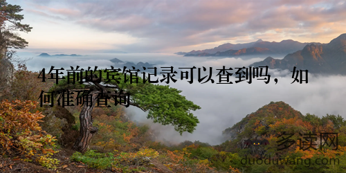 4年前的宾馆记录可以查到吗,如何准确查询