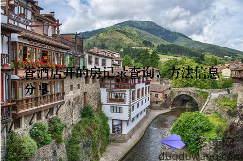 查酒店开的房记录查询，方法信息分享