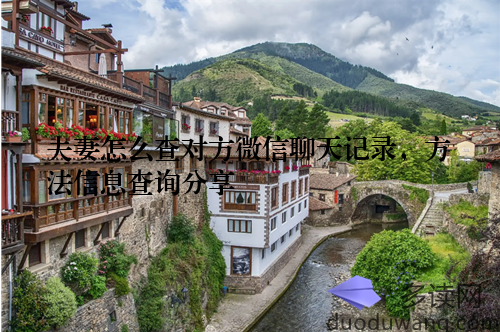 夫妻怎么查对方微信聊天记录，方法信息查询分享