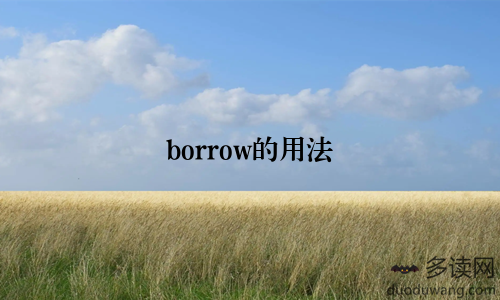 borrow的用法
