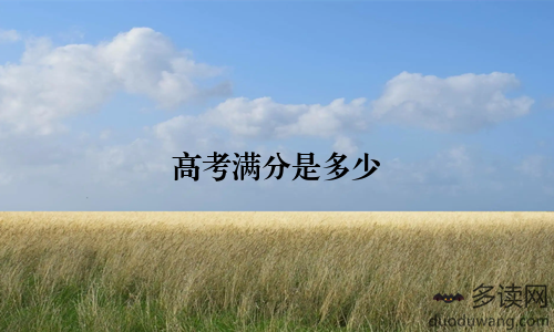 高考满分是多少