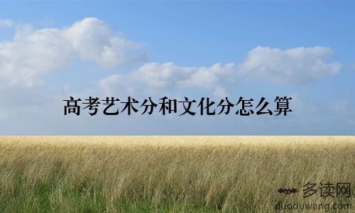 高考艺术分和文化分怎么算